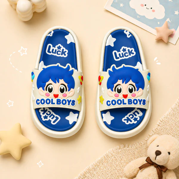 Kids Slippers Boys Off White - Sunshine